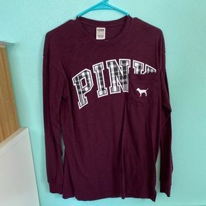 PINK maroon long sleeve